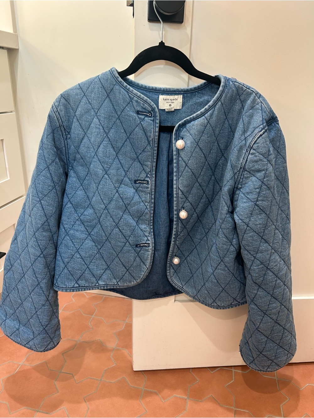 NWOT Cottagecore Kate Spade x Target Quilted Denim Jacket